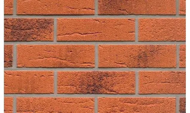 Клинкерная плитка ручной формовки Feldhaus Klinker NF 14 R228 terracotta rustico carbo 240х71х14 мм