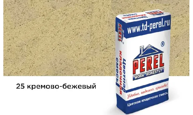Цветная кладочная смесь PEREL SL 0025 кремово-бежевый, 25 кг