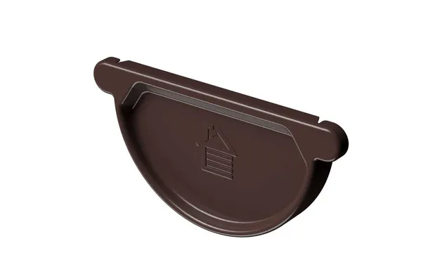 Заглушка желоба STAL PREMIUM, шоколад
