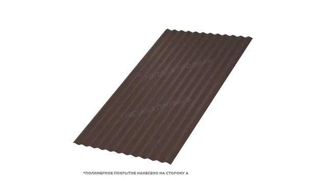 Профлист Металл Профиль МП18 0.45 VikingMP® RR 32 Темно-коричневый B
