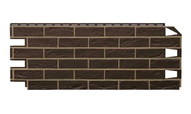 Панель отделочная Vilo Brick Dark brown с фугой