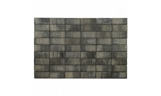 Брусчатка Braer Прямоугольник (кирпичик) ColorMix 200х100х60 мм цвет Вечер