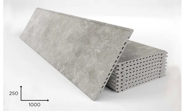 Керамогранитная плита FAVEKER GA16 для НФС, Urban Gris, 1000*250*18 мм