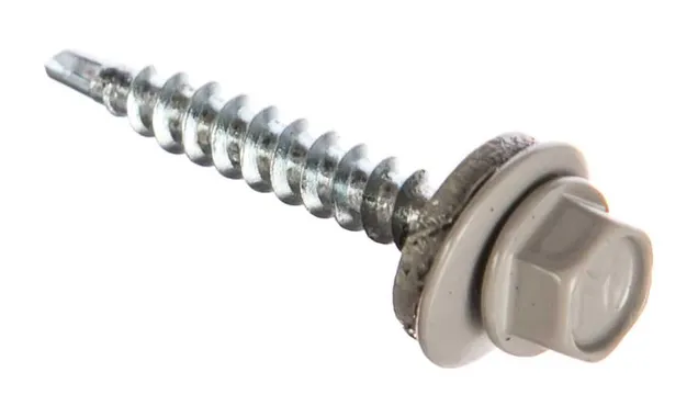 Саморез кровельный Daxmer 4,8х35 RAL 7004 (250) сверло №1