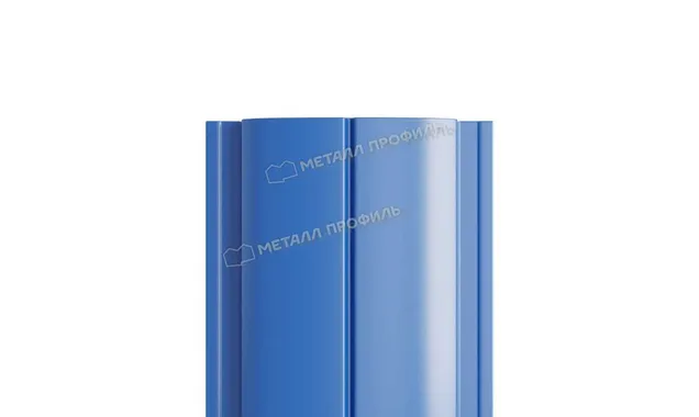 Штакетник Металл Профиль ELLIPSE-T 0,5 NormanMP RAL5005 Синий насыщенный