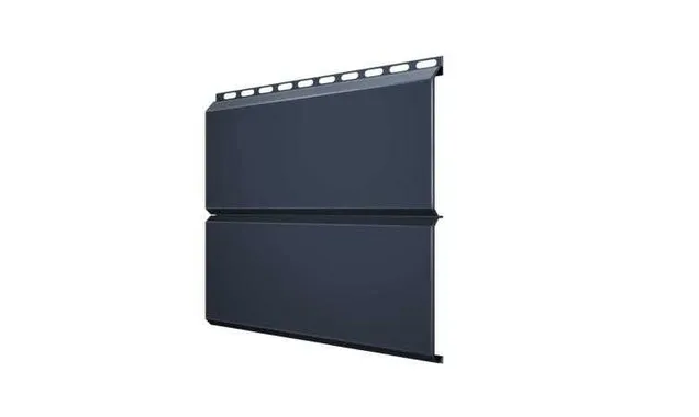 Металлический сайдинг Grand Line ЭкоБрус 0.5 мм Satin RAL 7024 мокрый асфальт | 345