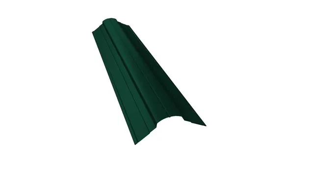 Планка конька фигурного 70x70 0,45 PE-Double RAL 6005 зеленый мох