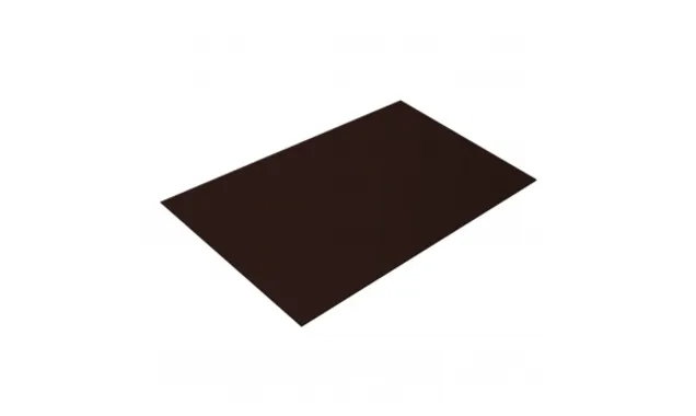 Плоский лист 0,45 Drap ST с пленкой RAL 8017 шоколад