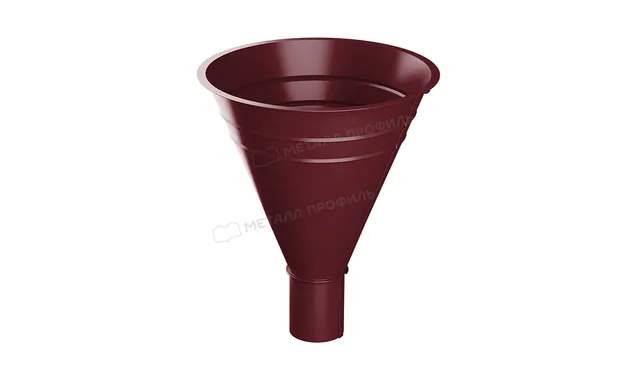 Воронка водосборная МЕТАЛЛ ПРОФИЛЬ Foramina PUR D100/300 Ral 3005