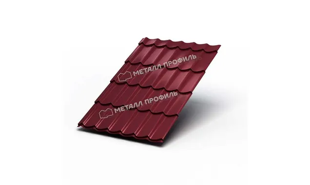 Металлочерепица Металл-Профиль Ламонтерра XL 0,5 PURMAN® RAL 3005 Красное вино