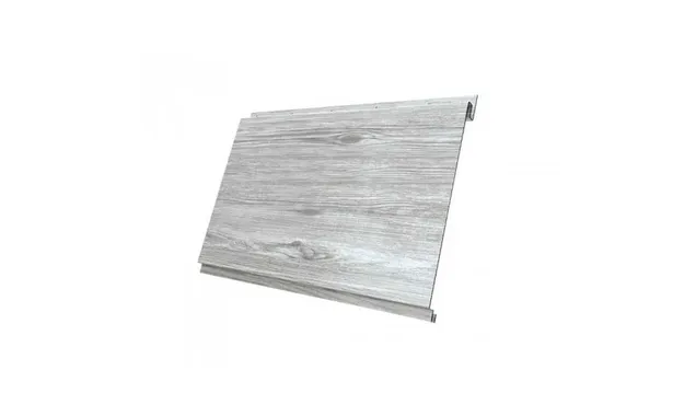 Металлический сайдинг Grand Line Вертикаль 0.45 мм classic Print Elite с пленкой Snow Wood