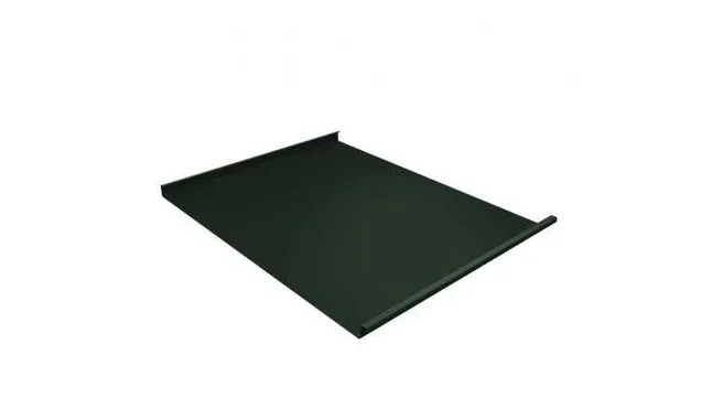 Фальцевая кровля Фальц двойной стоячий Grand Line 0,5 GreenCoat Pural BT, matt RR 11 Хромовая Зелень