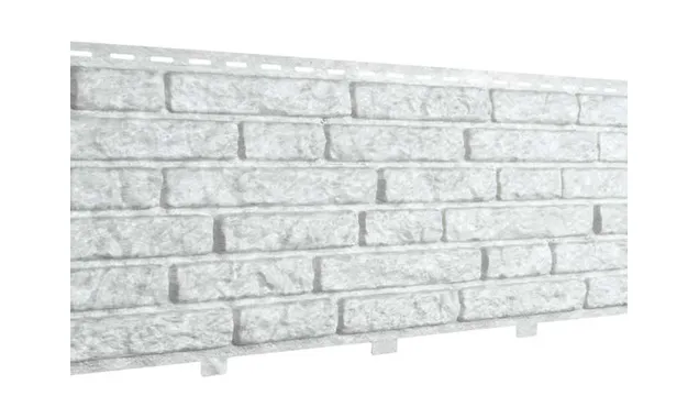 Фасадная панель c двойным замком Stone-House кварцит светло-серый NEW