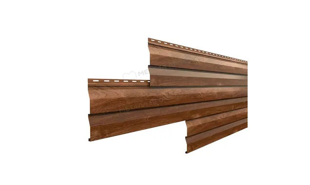 Металлический сайдинг Металл-Профиль ECOSTEEL Мореный Дуб | матовый