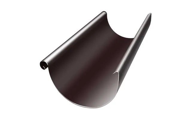 Желоб полукруглый 125 мм 3 м RAL 8017 шоколад