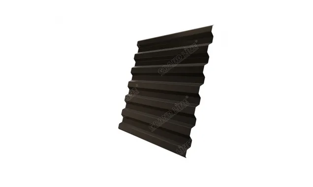 Профлист Grand Line C21R 0.5 Drap RR 32 Темно-коричневый