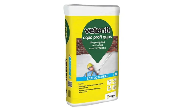 Штукатурка гипсовая vetonit aqua profi gyps, 30 кг