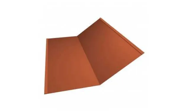 Планка ендовы нижней 300х300 0,45 Drap ST RAL 8004 коричневая медь