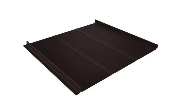 Фальцевая кровля Кликфальц Grand Line 0,5 Satin Matt RAL 8017 Шоколад
