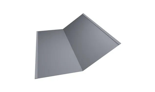 Планка ендовы нижней 300х300 0,45 PE с пленкой RAL 9006 бело-алюминиевый