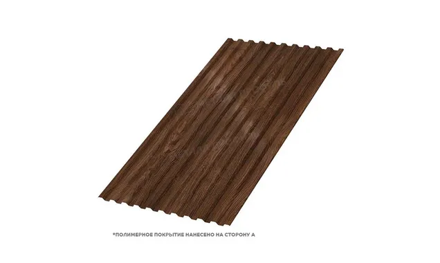 Профлист Металл Профиль C21 0.5 ECOSTEEL® матовый Мореный дуб A