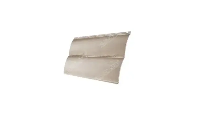 Металлический сайдинг Grand Line Блок-хаус 0.45 мм Print Premium Silver Wood