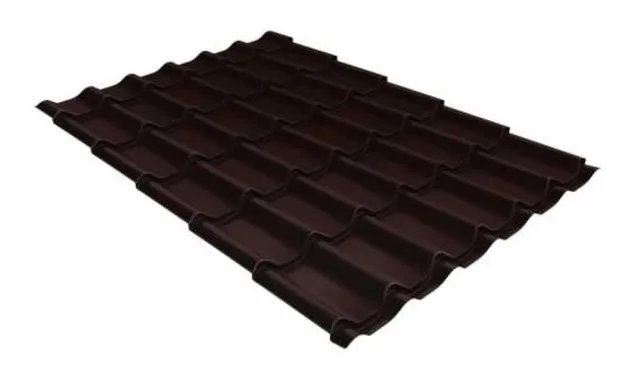 Металлочерепица Grand Line Modern 0,45 Drap RAL 8017 Шоколад