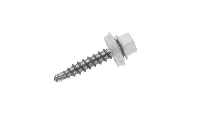 Саморез кровельный Daxmer 4,8х70 RAL 9006 (100) сверло №1