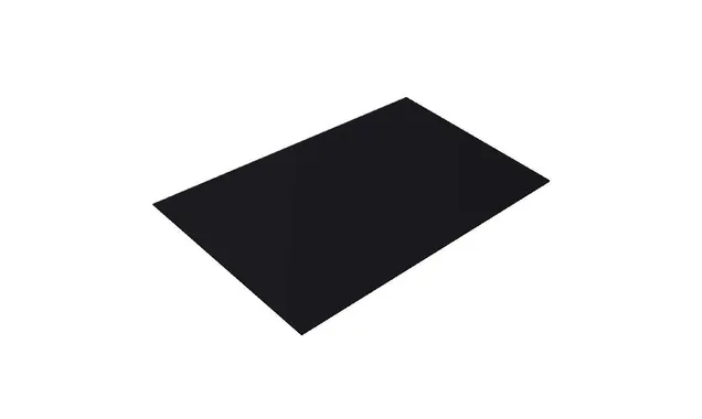Плоский лист 0,45 Drap с пленкой RAL 9005 черный