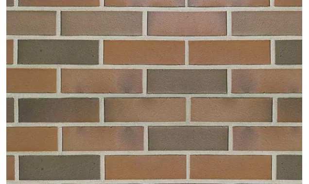 Кирпич клинкерный пустотелый ABC 0107 Schwerin rot-bunt гладкий, 240х115х71 мм