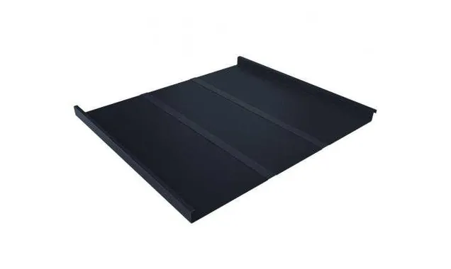 Фальцевая кровля Фальц двойной стоячий Line Grand Line 0,5 Satin Matt RAL 7024 Мокрый Асфальт