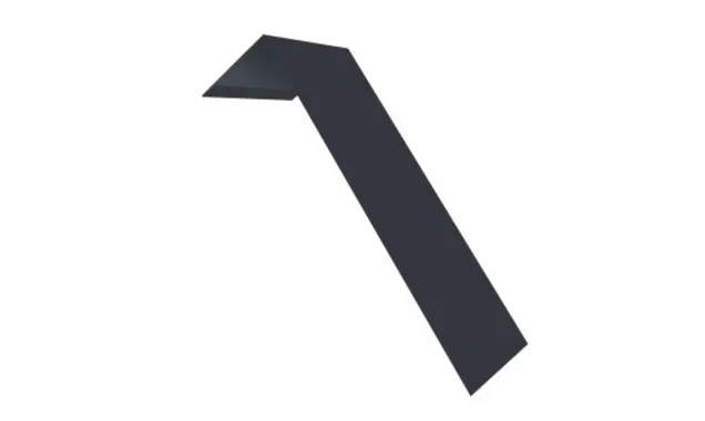 Планка лобовая/околооконная простая 190х50 0,45 Drap ST RAL 7016 серый антрацит