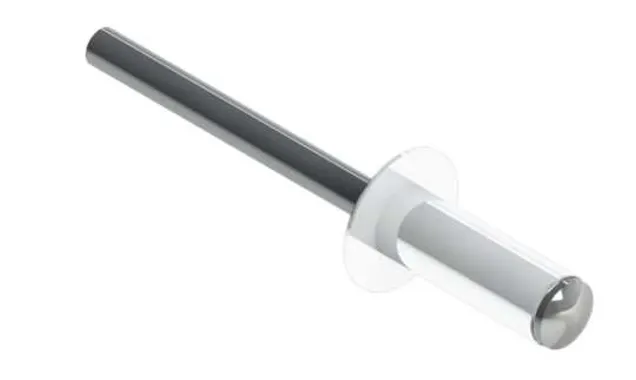 Заклепка вытяжная 3,2х8 RAL 9003 (ал/ст)