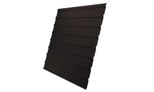 Профлист Grand Line C10A 0.5 GreenCoat Pural BT, matt RR 33 Черный