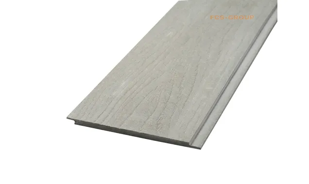 Фиброцементный сайдинг FCS-GROUP Click 3000х190х10мм Wood серая в массе