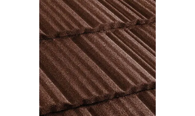 Композитная черепица Метротайл (Metrotile) серия MetroShake II, цвет бургундия, 1330х410 мм
