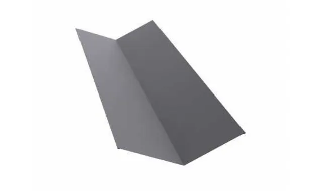 Планка ендовы верхней 145х145 0,5 GreenCoat Pural BT, matt RR2Н3 (RAL 7016 антрацитово-серый)