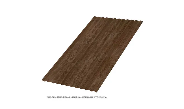Профлист Металл Профиль МП18 0.5 ECOSTEEL® матовый Мореный дуб A