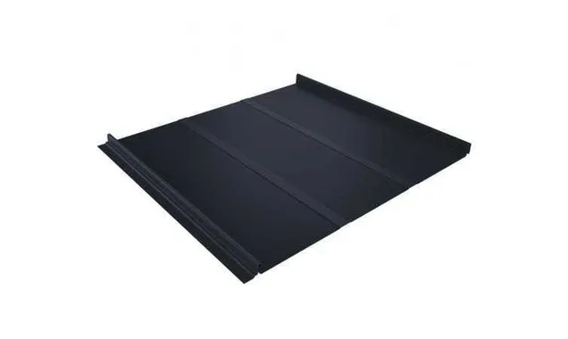 Фальцевая кровля Кликфальц Line Grand Line 0,5 GreenCoat Pural BT RR 23 Темно-Серый