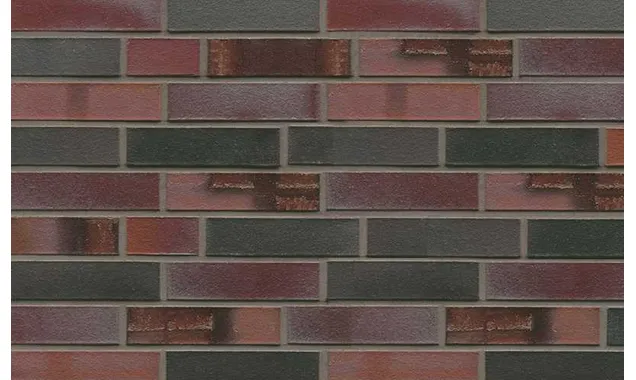 Кирпич клинкерный Muhr 29 S Schwarzblau-bunt Spezial гладкий, 290х90х71 мм