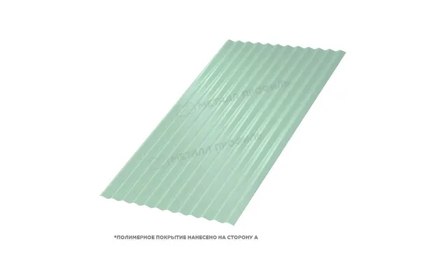 Профлист Металл Профиль МП18 0.5 PURMAN® Tourmalin, Светло-зеленый металлик B