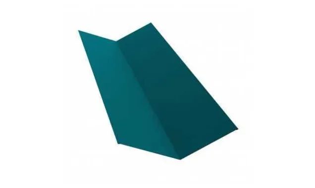 Планка ендовы верхней 145х145 0,5 Satin с пленкой RAL 9006 бело-алюминиевый
