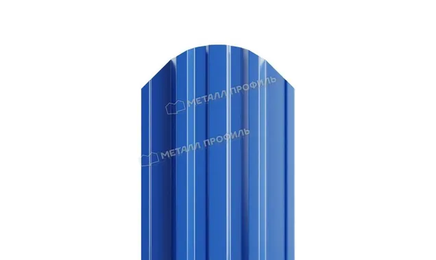 Штакетник Металл Профиль TRAPEZE-O 0,5 NormanMP RAL5005 Синий насыщенный