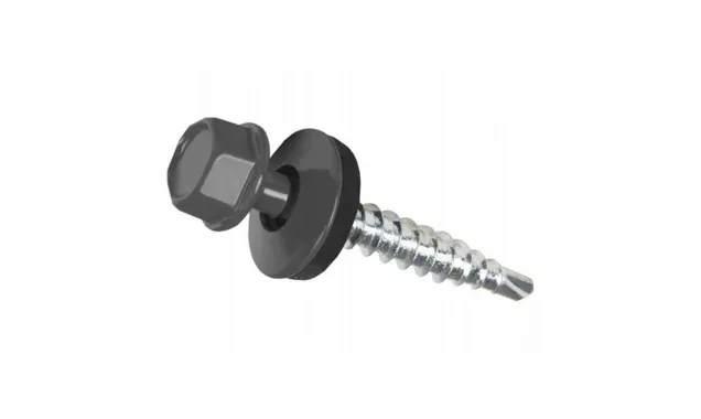 Саморез кровельный Daxmer 4,8х50 RAL 7011 (150) сверло №1