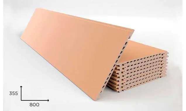Керамогранитная плита FAVEKER GA16 для НФС, Beige, 800*355*18 мм