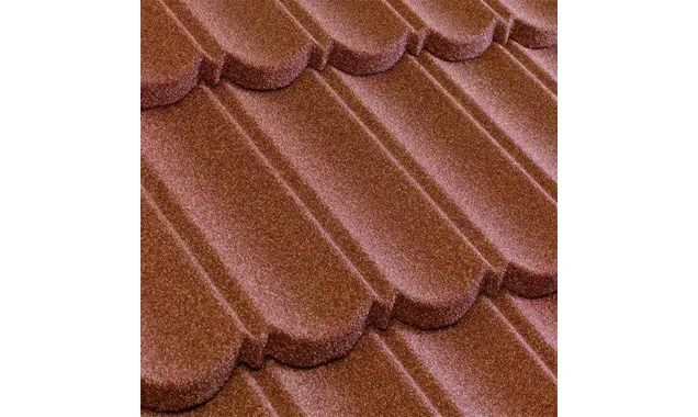 Композитная черепица Метротайл (Metrotile) серия MetroBond, цвет терракот, 1330х410 мм