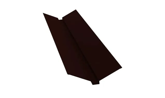 Планка ендовы верхней Grand Line 115х30х115 0,45 Drap RR 32 темно-коричневый