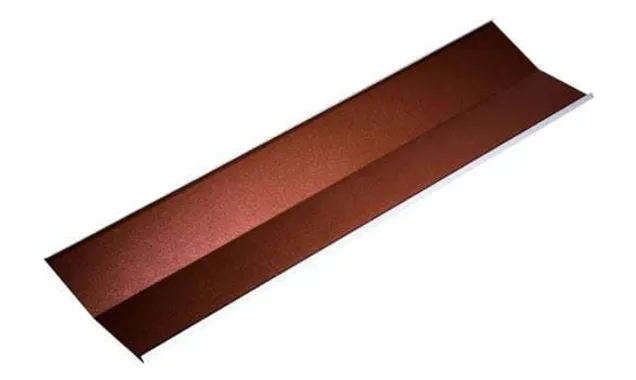 Ендова Метротайл (Metrotile), цвет коричневый, 1355х360 мм