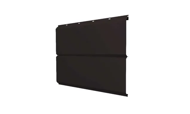 Металлический сайдинг Grand Line ЭкоБрус 0.45 мм Drap ST RAL 9005 черный