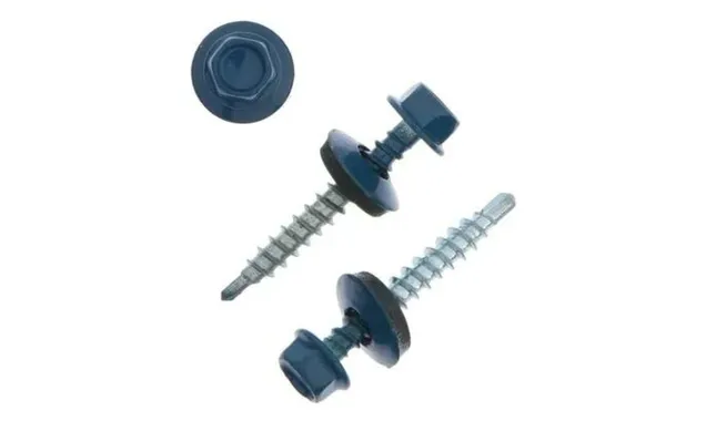 Саморез кровельный Daxmer 4,8х29 RAL 5013 (250) сверло №1